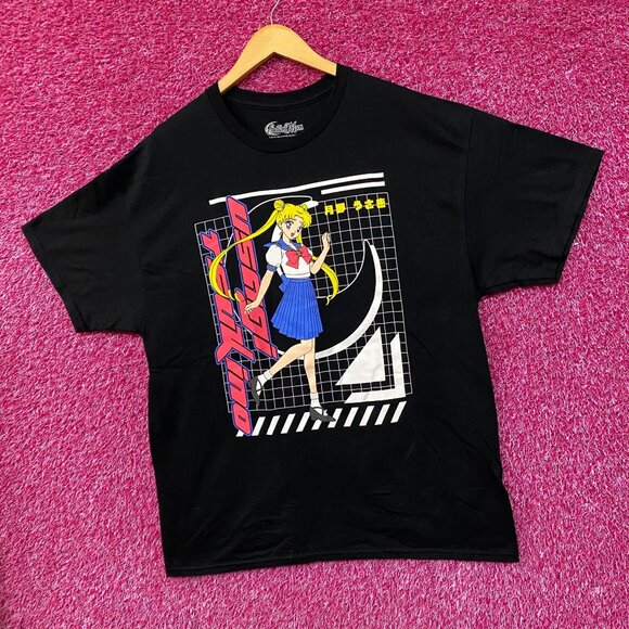 Sailor Moon Usagi Tsukino Double-Sided Anime T-Shirt XL - Picture 2 of 3